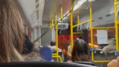 Ankara’da bir otobüs şoförünün, trafik yoğunluğu nedeniyle araç kullanmak istemediği