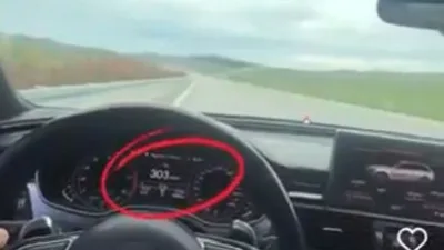 Bursa’da aşırı hız yaptığı görüntüleri sosyal medyada paylaşan sürücü, jandarma