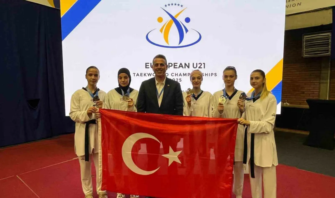 Avrupa Ümitler Taekwondo Şampiyonası’nın üçüncü gününde milli sporcular birisi altın