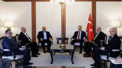 Dışişleri Bakanı Hakan Fidan, Hamas Siyasi Büro Üyesi Halil Hayye