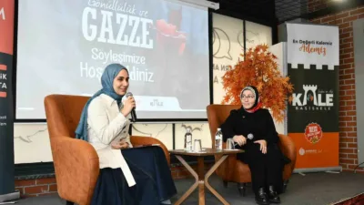 Başiskele’de düzenlenen söyleşide, İsrail’in saldırıları altındaki Gazze’de yaşanan insani dram