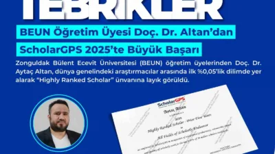 Uluslararası akademik performans ve etki analiz platformu ScholarGPS tarafından açıklanan