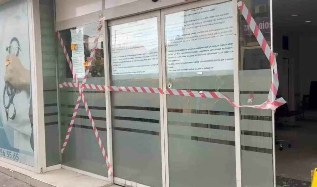 Beyoğlu’nda bulunan taşınma aşamasındaki Özel Okmeydanı Hastanesi’ne önceki gece ateş