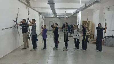 Bilecik’te Gençlik ve Spor Bakanlığı okulları bünyesinde okçuluk çalışmaları yoğun