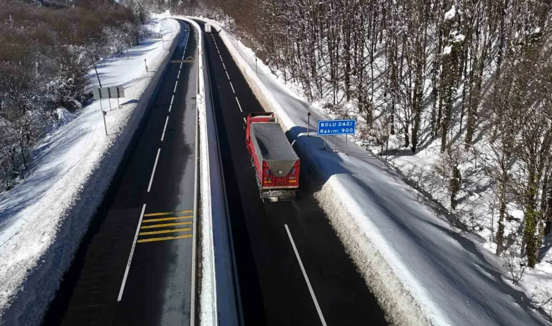 Bolu Dağı’nda 3 gündür aralıklarla etkili olan kar yağışının ardından