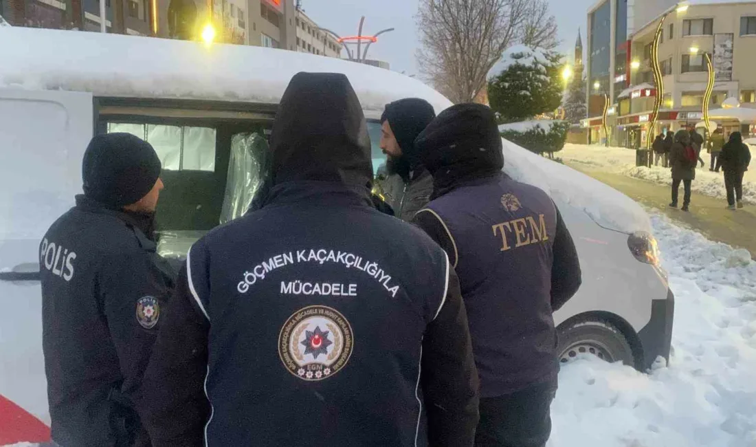 Bolu’da yılbaşına saatler kala Göçmen Kaçakçılığıyla Mücadele Şube Müdürlüğü, Asayiş