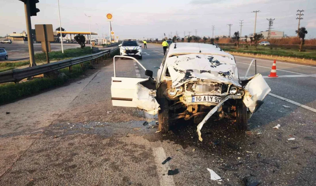 Bursa’nın Karacabey ilçesinde meydana gelen trafik kazasında 15 yaşındaki çocuk