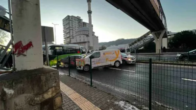 Zonguldak’ın Ereğli ilçesinde kar yağışının ardından havanın ayaz olması nedeniyle