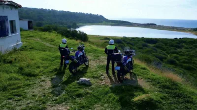 Çanakkale’nin Ezine ilçesinde bulunan ‘kalpli (pembe) gölün güvenliği 7 gün