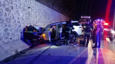 Tekirdağ’ın Süleymanpaşa ilçesinde istinat duvarına çarpan cipte 2 doktorun hayatını