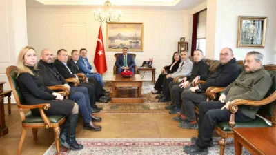 Düzce’deki yerel ve ulusal basın kuruluşlarında görev yapan gazetecilerin bir