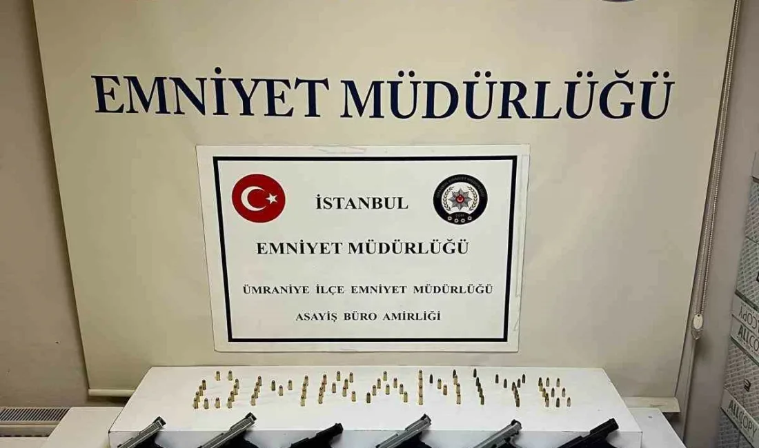 İstanbul’un Ümraniye ve Ataşehir ilçelerinde düzenlenen operasyonda, yasa dışı silah