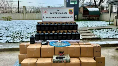 DÜZCE (İHA) – Düzce İl Jandarma Komutanlığı KOM Şubesi ekipleri,