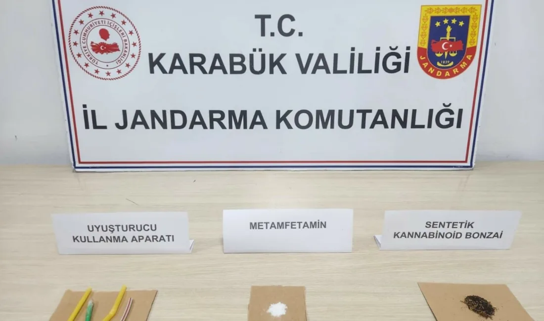 Karabük’te jandarma ekiplerince düzenlenen uyuşturucu operasyonlarında sentetik ecza hap ve