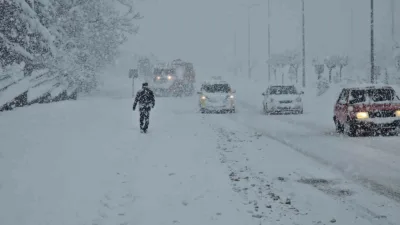Karabük’te etkili olan yoğun kar yağışı ve olumsuz hava şartları