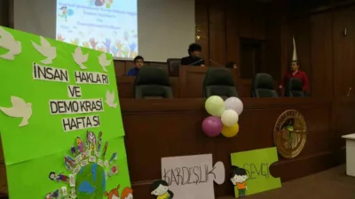 Kartal Belediyesi’ne bağlı kreşlerde 10 Aralık İnsan Hakları ve Demokrasi