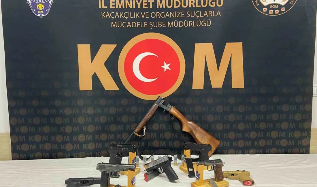 Kastamonu’da polis ekipleri tarafından düzenlenen kaçak silah operasyonunda gözaltına alınan