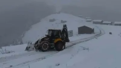 Kastamonu’nun yüksek kesimleri etkili olan kar yağışıyla beyaza büründü. Kastamonu’da