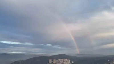 Bursa’nın Kestel ilçesi semalarında, herhangi bir yağış olmamasına rağmen oluşan