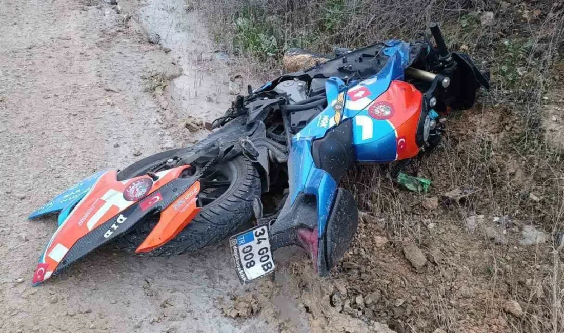 Bilecik’te otomobil ile motosikletin çarpışması sonucu meydana gelen trafik kazasında