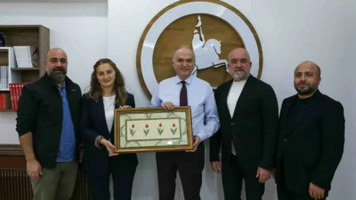 Düzce’nin önde gelen iş insanları Metin Şişman ve Vefa Pehlivan