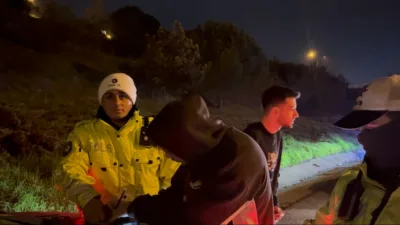 Tekirdağ Çorlu’da çevirmeye yakın bir mesafede bir araçta yapılan sürücü