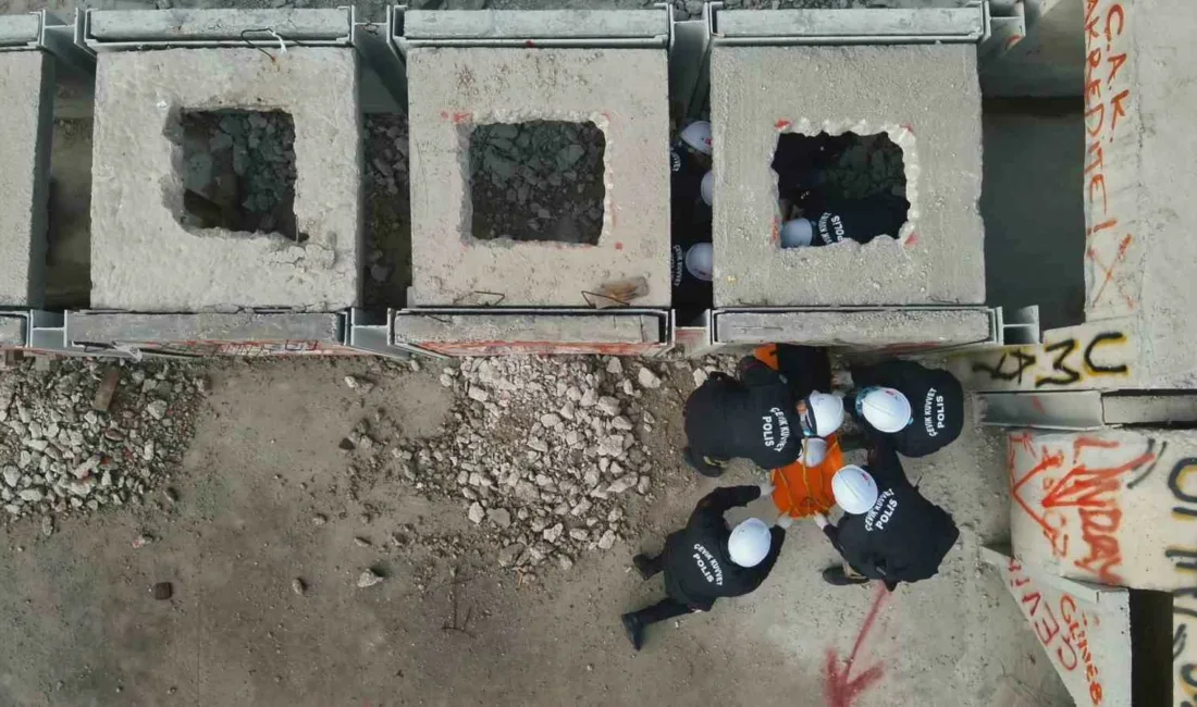 Tekirdağ’da çevik kuvvet personeline, afet anında hızlı, etkili ve koordineli