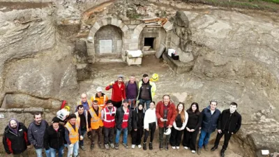 Zonguldak’ın Çaycuma ilçesine bağlı Filyos beldesinde Tios Antik Kenti Kazıları