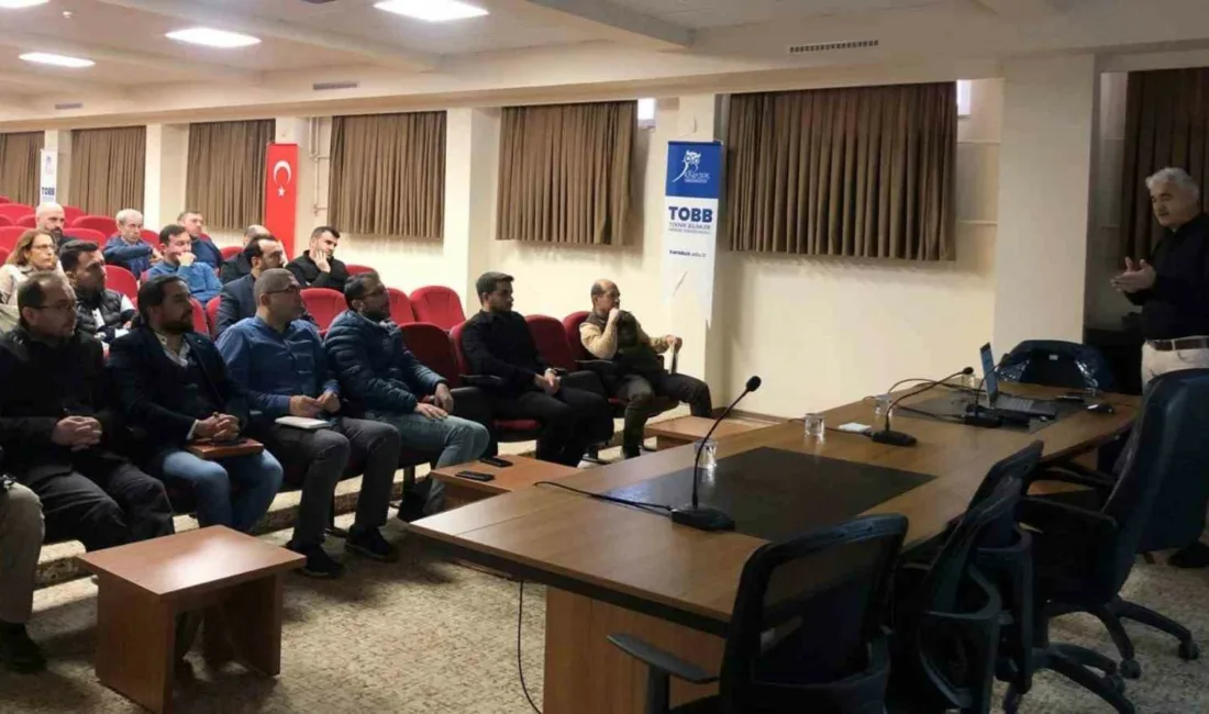Karabük Üniversitesi (KBÜ) TOBB Teknik Bilimler Meslek Yüksekokulu konferans salonunda,