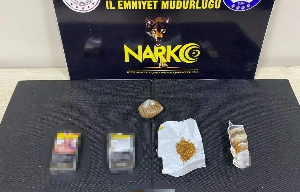 Düzce’nin Çilimli ilçesinde köydeki evinde satılmaya hazır uyuşturucu madde ile