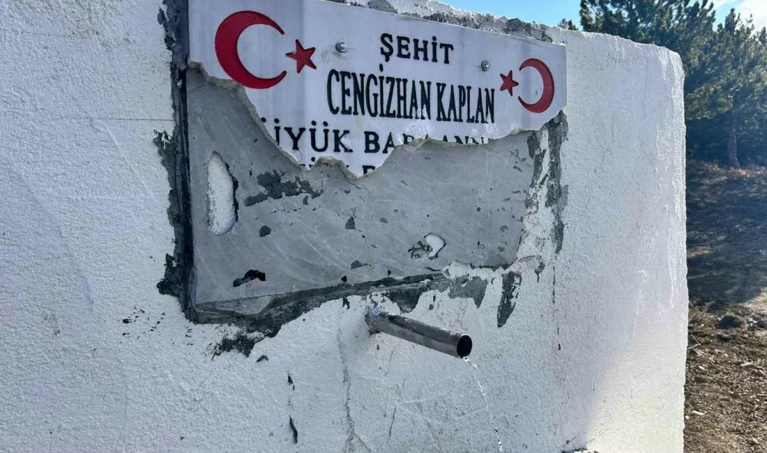 Ankara’da Şehit Cengizhan Kaplan adına ailesi tarafından yaptırılan hayrat çeşmesine
