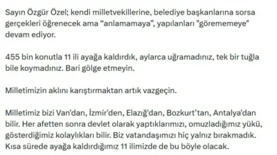 Çevre, Şehircilik ve İklim Değişikliği Bakanı Murat Kurum, CHP Genel