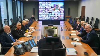 İçişleri Bakanı Ali Yerlikaya, bakan yardımcıları, Jandarma Genel Komutanı, Emniyet