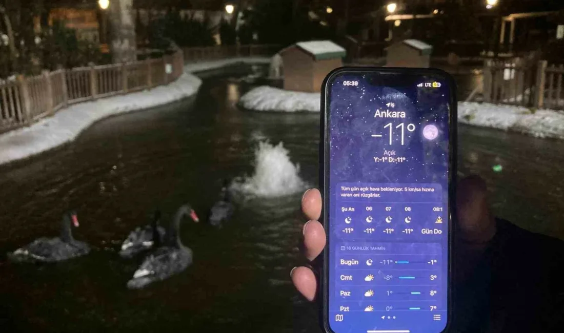 Ankara’nın merkez ve çevre ilçelerinde gün boyunca dondurucu soğuk etkisini