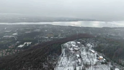 SASKİ, Sapanca Gölü’nü besleyen dere yataklarının kar yağışı ile birlikte
