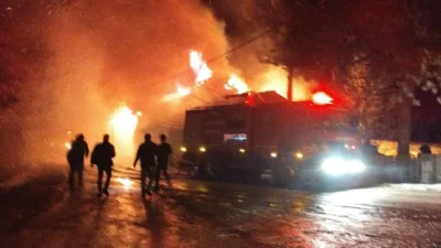 Bolu’nun Mudurnu ilçesine bağlı Piroğlu köyünde iki katlı bir evde