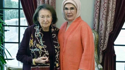 Cumhurbaşkanı Recep Tayyip Erdoğan, iş adamı Rahmi Koç ve Vehbi