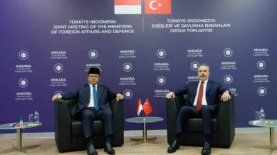 Dışişleri Bakanı Hakan Fidan, Endonezya Dışişleri Bakanı Sugiono ile bir