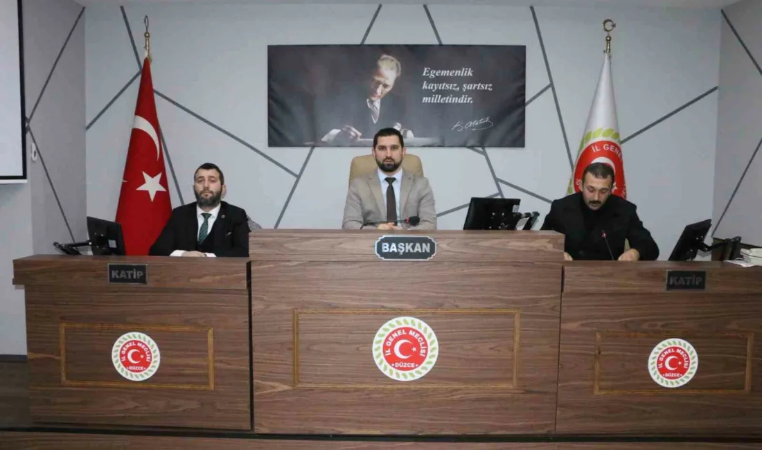 DÜZCE(İHA) – Düzce İl Özel İdaresi Kanunu’nun 12’nci maddesi gereğince,