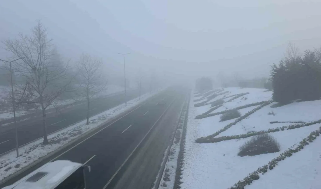 DÜZCE(İHA) – Düzce’de kar yağışının ardından sis ve soğuk hava
