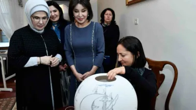 Cumhurbaşkanı Recep Tayyip Erdoğan’ın eşi Emine Erdoğan, Özbekistan Cumhurbaşkanı’nın eşi