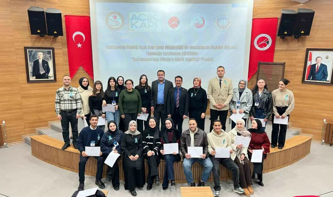 Kastamonu Valiliği koordinesinde, Kastamonu Üniversitesi ve Filistinli öğrencilerin yürütücülüğünde hayata