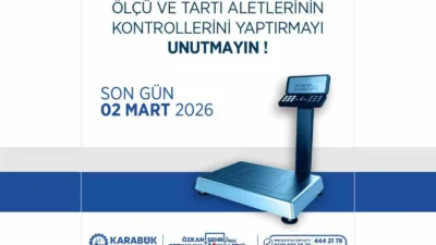 Karabük Belediyesi Ölçü ve Ayarlar Memurluğu, esnafın kullandığı ölçü ve