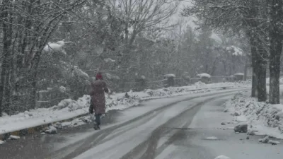 Karabük’te etkili olan yoğun kar yağışı ve olumsuz hava şartları