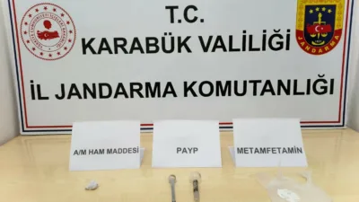 Karabük’te jandarma ekiplerince düzenlenen uyuşturucu operasyonlarında çeşitli türlerde uyuşturucu madde