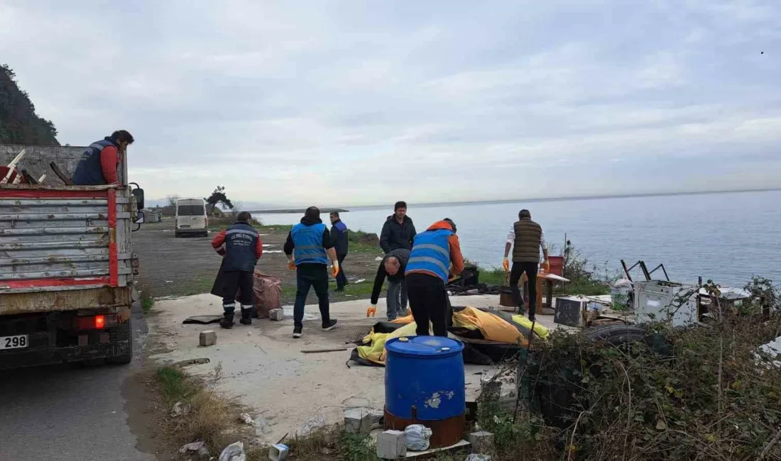 Karadeniz Ereğli ilçesindeki plajlar bölgesinde izinsiz ve kanuna aykırı kaçak