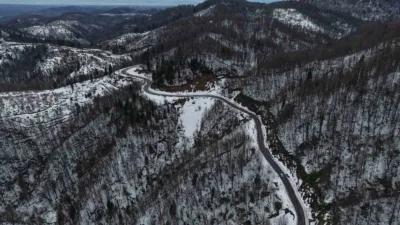 Sakarya’nın Kocaali ve Hendek ilçeleri arasında kalan ve karla kaplanan