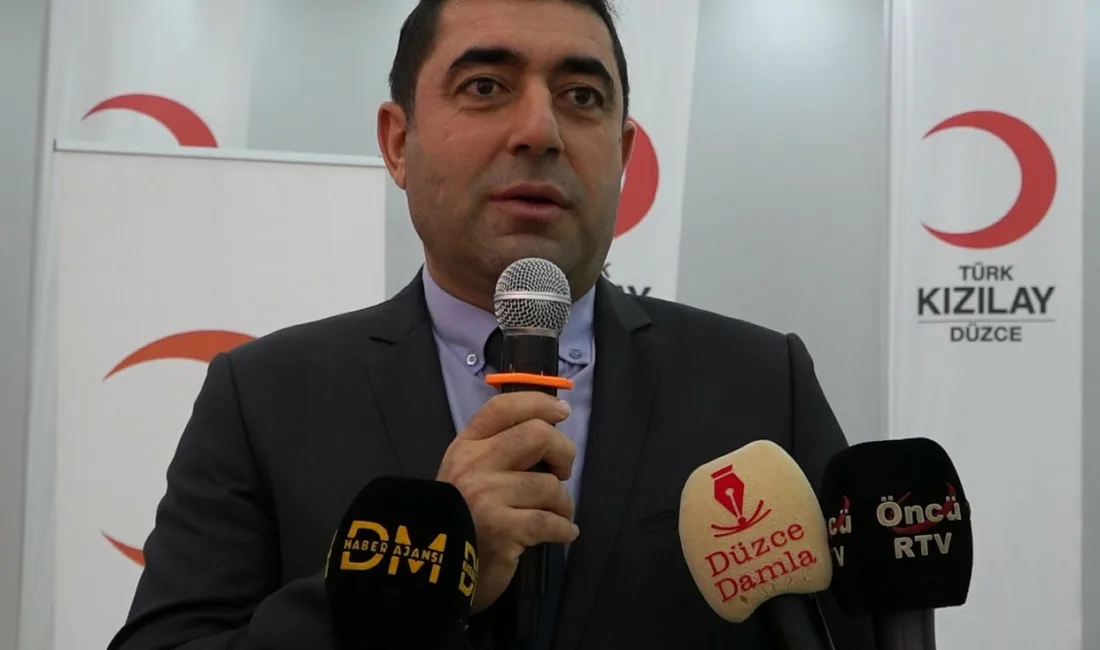 DÜZCE (İHA) – Türk Kızılay Düzce Şube Başkanı Halil Aydın,
