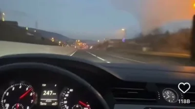 DÜZCE (İHA) – Anadolu Otoyolu’nun Düzce kesiminde otomobiliyle 250 kilometre