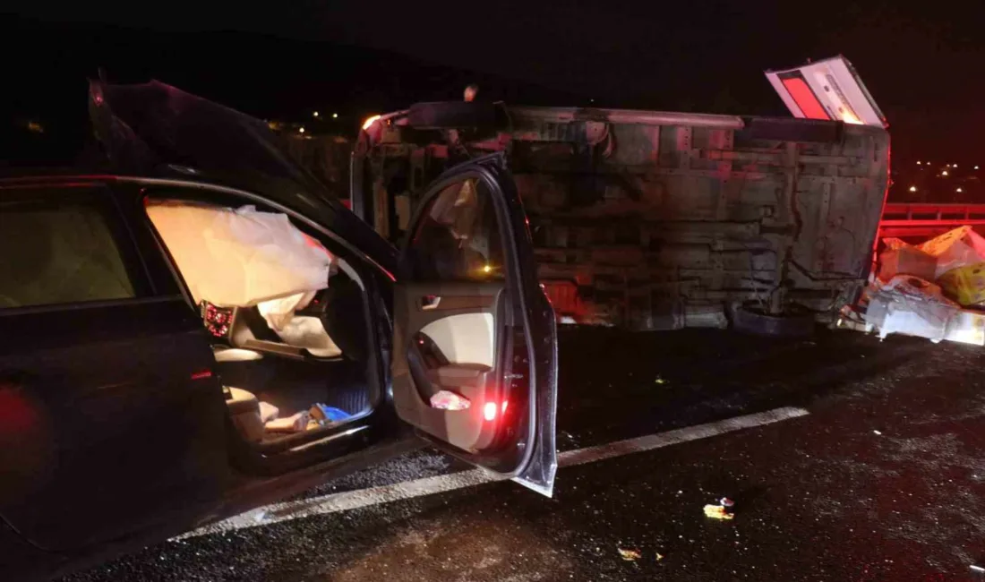 Anadolu Otoyolu’nun Sakarya geçişinde 1 kişinin hayatını kaybettiği, 3 kişinin